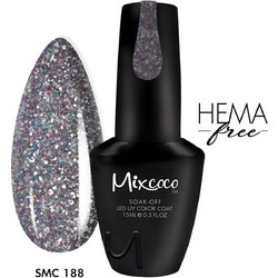 Mixcoco SMC 188 Glitter Ημιμόνιμο Βερνίκι Νυχιών 15ml