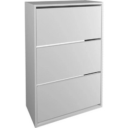 Megapap Nave Παπουτσοθήκη Ξύλινη Λευκή Μ73.6xΠ24xΥ110cm GP041-0029,1