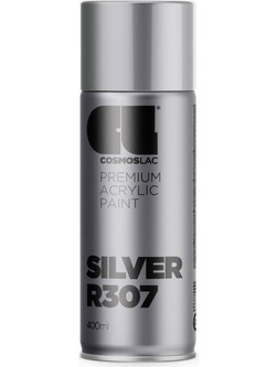CosmosLac Premium Acrylic Paint Σπρέι Βαφής Bright Silver R307 Gloss 500ml