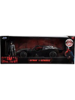 Jada The Batman & Batmobile με Φώτα Φιγούρα Δράσης για 8+ Ετών