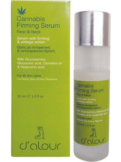 D'Alour Firming Face & Neck Αντιγηραντικό Serum Προσώπου με Υαλουρονικό & Κάνναβη 30ml