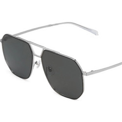 Bolon BL7150 C90 Ανδρικά Γυαλιά Ηλίου Aviator Μεταλλικά Ασημί με Γκρι Φακό