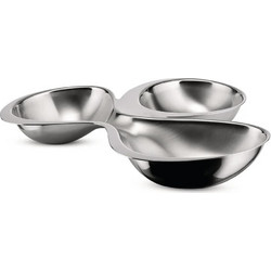 Ορντερβιέρα 3 Θέσεων RA03 23x22x4cm Inox Alessi Ανοξείδωτο Ατσάλι