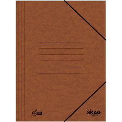 Ντοσιέ Skag Με Πτερύγια & Λάστιχο Prespan Καφέ