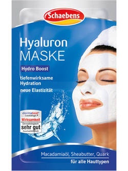 Schaebens Hyaluron Hydro Boost Κρεμώδης Μάσκα Προσώπου για Ενυδάτωση με Υαλουρονικό 2x5ml