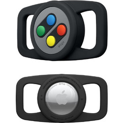Elago W5 Pet Collar Case - Θήκη Premium Σιλικόνης Apple AirTag 2 / 1 για Κολάρο Κατοικιδίων - Black (EAT-W5-PET-BK)