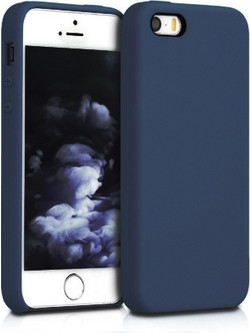 Back Cover Θήκη Ενισχυμένης Σιλικόνης για iPhone 5 Σκούρο Μπλε