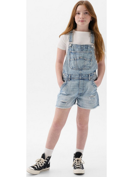 Μπλε Παιδική Denim Σαλοπέτα medium wash