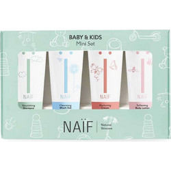 Naif Nourishing Shampoo 15ml + Cleansing Wash Gel 15ml + Nurturing Cream 15ml + Softening Body Lotion 15ml
