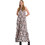 Funky Buddha Maxi Καλοκαιρινό Βραδινό Φόρεμα Floral Μαύρο FBL009-145-13