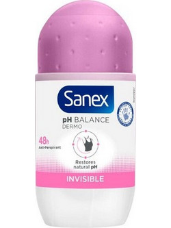 Sanex pH Balance Invisible Γυναικείο Αποσμητικό Roll On 48h 50ml