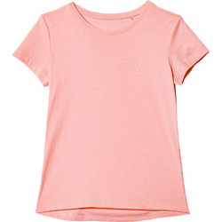 4F Παιδικό T-Shirt Κοντομάνικο Κοραλί JSS23T-TSHF279-65S