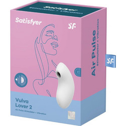Satisfyer Vulva Lover 2 Air Pulse Vibrator Κλειτοριδικός Δονητής Λευκός