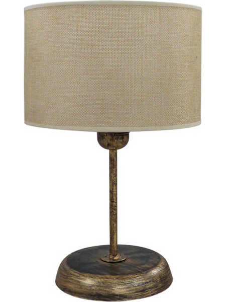 Heronia Lighting TL-05 Πορτατίφ Ε27 Μπεζ Bronze Φ20xΥ32cm