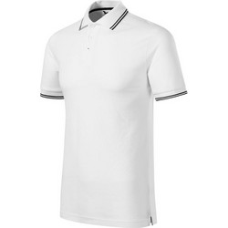 Malfini Ανδρική Αθλητική Μπλούζα Polo Λευκή MLI-23200