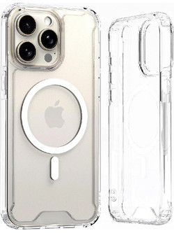 Clear Corner Case MagSafe for iPhone 16 Plus - transparent