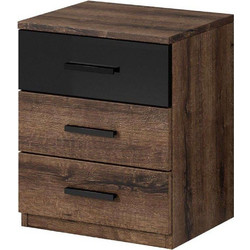 Κομοδίνο Kappa 16348169 46x41x55cm Brown-Black