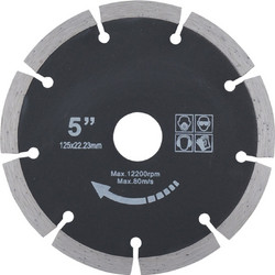 Δίσκος Κοπής Δομικών Υλικών 125mm για Γωνιακό Τροχό