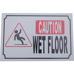 Πινακίδα CAUTION WET FLOOR 30x20cm