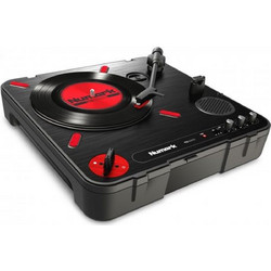 Numark PT-01 Scratch Πικάπ με Ηχεία & Προενίσχυση USB Black Red
