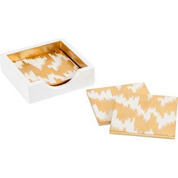 Σουβέρ Modern Moire Σε Θήκη Caspari Σετ 4 Tεμαχίων (10χ10 cm)