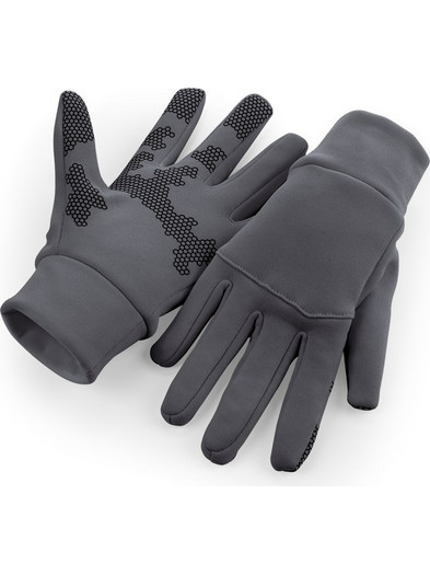 Γάντια Softshell B310 Beechfield Sports Tech Touchscreen Graphite Grey