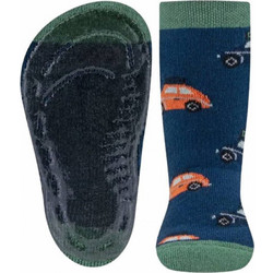 EWERS STOPPER SOCKS 221342-1121 SOFTSTEPS CARS BLEU