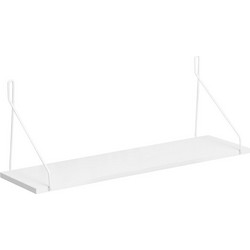 Ραφιέρα τοίχου Tars pakoworld λευκό 72x20x27εκ 225-000037