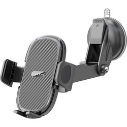 Earldom Car Holder/Βάση Αυτοκινήτου με Suction Cup και Ρυθμιζόμενα Άγκιστρα ET-EH212, μαύρο
