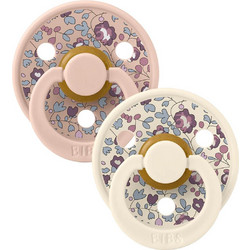 BIBS x Liberty Colour Πιπίλες Καουτσούκ 0m+ Eloise Blush Mix 2τμχ