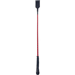 Devil Sticks Nubuck Leather Slapper Crop Red