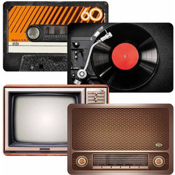 Retro Placemats - Ρετρό Σουπλά - Σετ 4 Τεμαχίων για Μοναδική Διακόσμηση Τραπεζιού