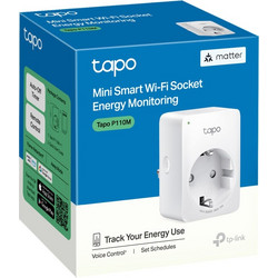 Mini Smart Wi-Fi Socket, Energy Monitoring, Matter Certified (Tapo P110M)