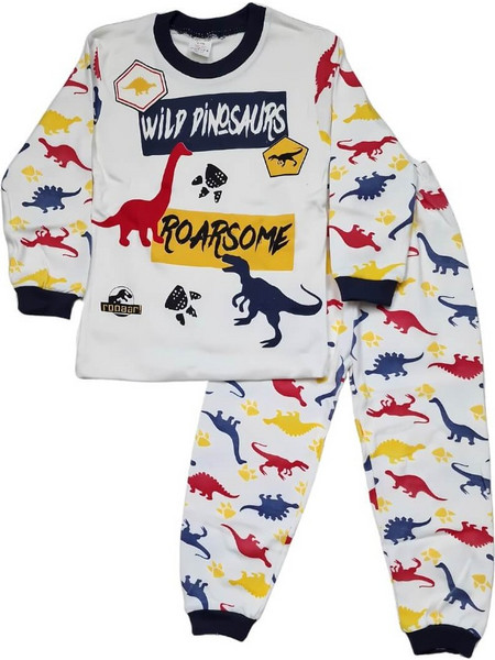 Παιδική Πιτζάμα Wild Dinosaurs Για Αγόρι W3175 - ΜΠΛΕ