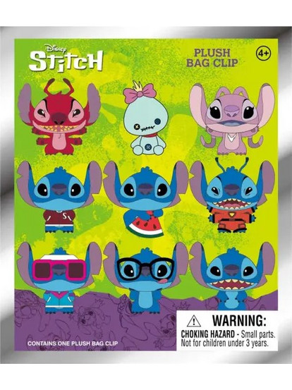 Lilo & Stitch - Plush Bag Clip (Random Packaged Pack)