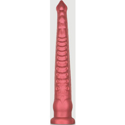 Μεγάλο Dildo Σιλικόνης Πλοκάμι Χταποδιού με Βεντούζα Silicone Octopus Tentacle Dildo With Suction Cup 43 x 6 cm - Κόκκινο