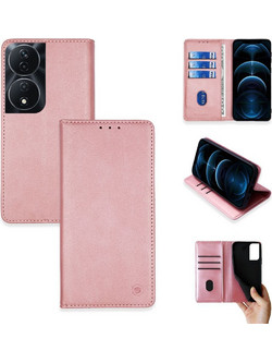 Sonique Vintage Magnet Wallet Θήκη (Honor 90 Smart 5G) Ροζ Χρυσό