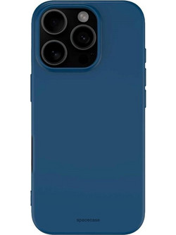 Θήκη iPhone 16 Pro Spacecase Silicone Case Σιλικόνης - Blue (5905719111557)