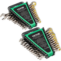Σετ κλειδιών VEVOR Combination 24 ΤΕΜ SAE 1/4" - 7/8" Metric 8-19mm Organizer Rack
