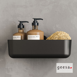 Geesa Opal Σπογγοθήκη-Μπουκαλοθήκη Black Brushed PVD 7214-411