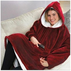 Huggle Κουβέρτα Βελουτέ King Size 70x90εκ. Κόκκινη