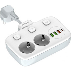 Serioux SRXP-PS24W Πολύπριζο Quick Charge 3.0