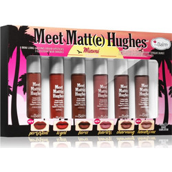 theBalm Meet Matt(e) Hughes Mini Kit Miami Σετ με υγρό ματ κραγιόν για μακρόχρονη επίδραση