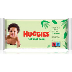 Huggies Natural Care Μωρομάντηλα με Aloe Vera 56τμχ