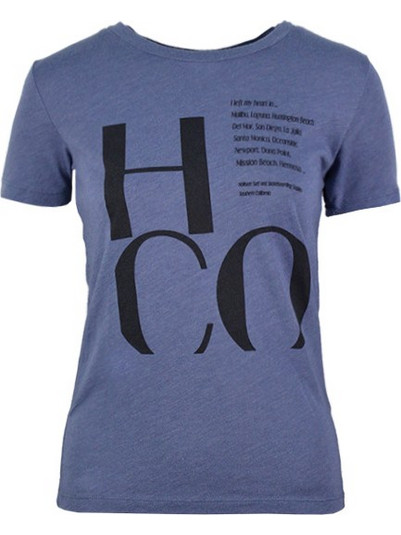 HOLLISTER WMNS T/S 357590 ΜΠΛΕ ΣΚΟΥΡΟ