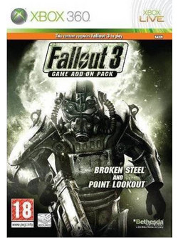 Fallout 3 Game Add-On Pack Broken Steel And Point Lookout Xbox 360