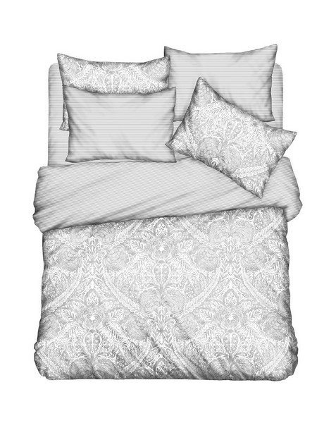 Kipper Σετ Σεντόνια Μονά Βαμβακερά 160x260 Luice Grey