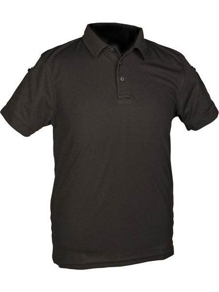 Κοντομάνικο Polo Tactical Quick Dry Mil-tec - Μαύρο