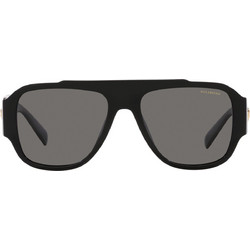 Versace VE4436U GB1/81 Γυναικεία Γυαλιά Ηλίου Aviator Κοκάλινα Μαύρα με Μαύρο Polarized Φακό