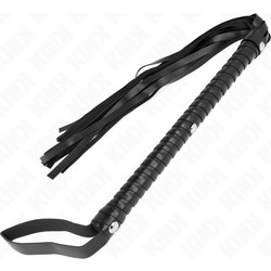 Kink Long Handle Flogger Μαστίγιο 60cm Μαύρο